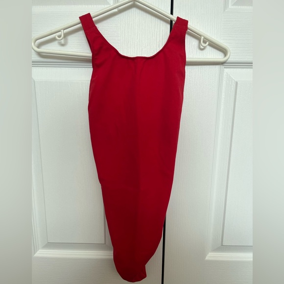 Wilfred Free Cross Back Bodysuit in Red - Picture 1 of 3